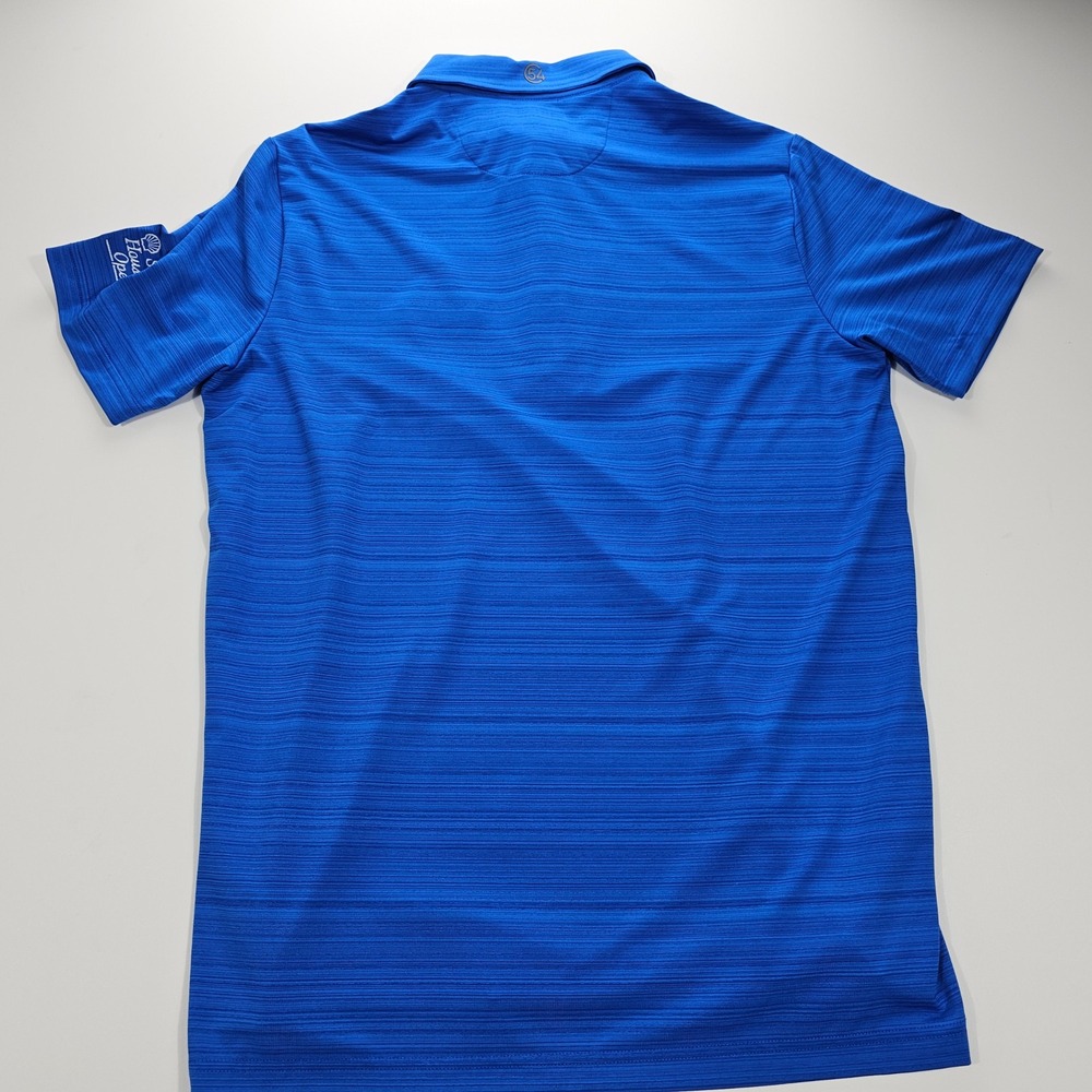Chase 54 Mens Odyssey Golf Polo Shirt Blue Golf Club of Houston‎ DryFuze Medium - Picture 2 of 10